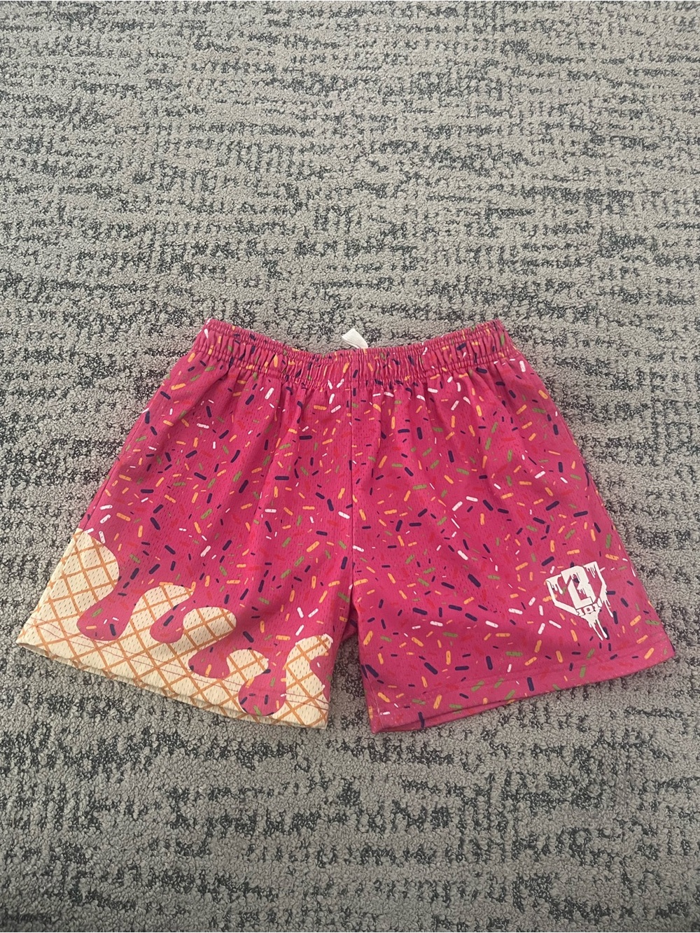 Baseball Lifestyle 101 Pink Ice Cream Cone Shorts